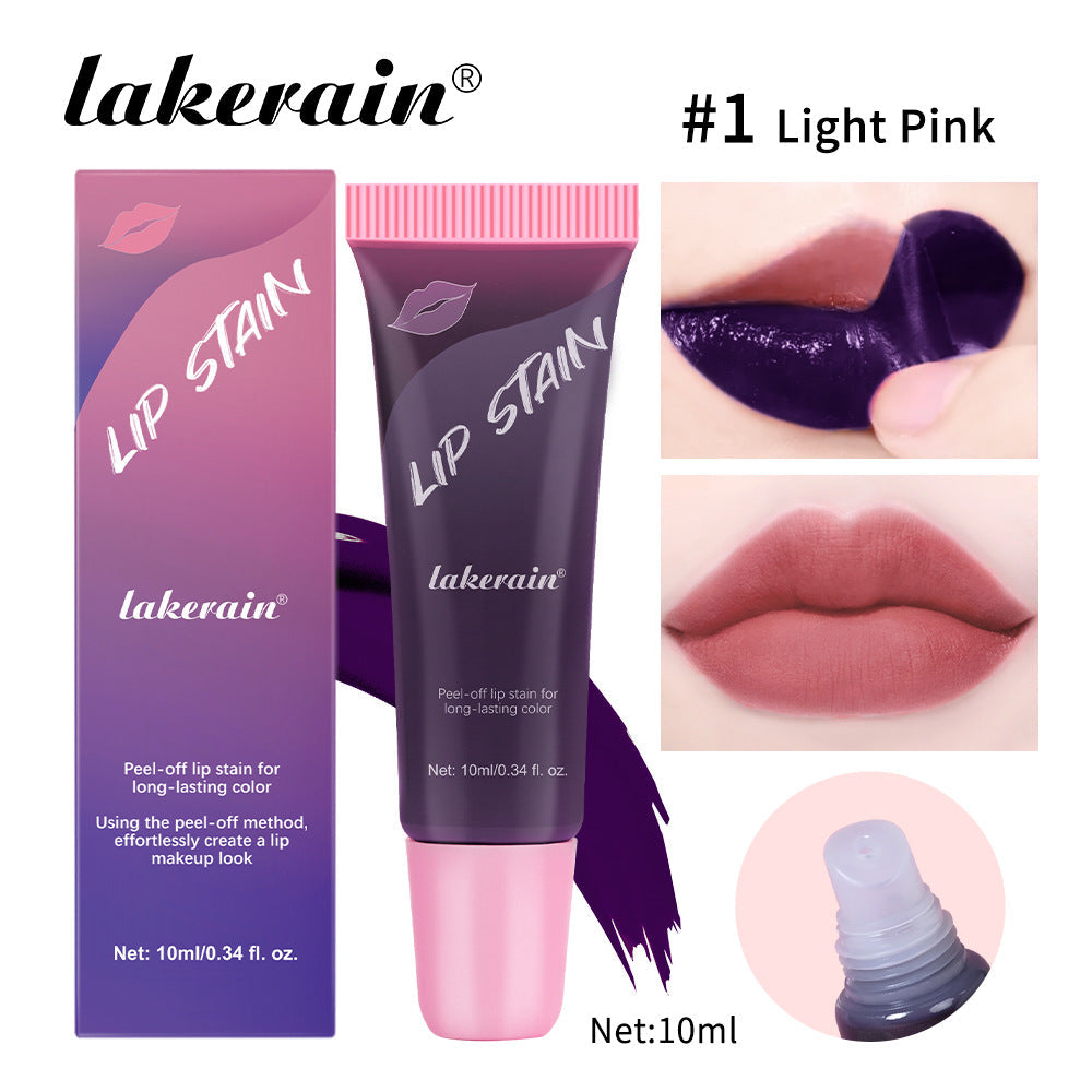 Peel-off lip gloss, matte peel-off lip color,non-sticky tattoo-style lip color,highly pigmented waterproof lip makeup