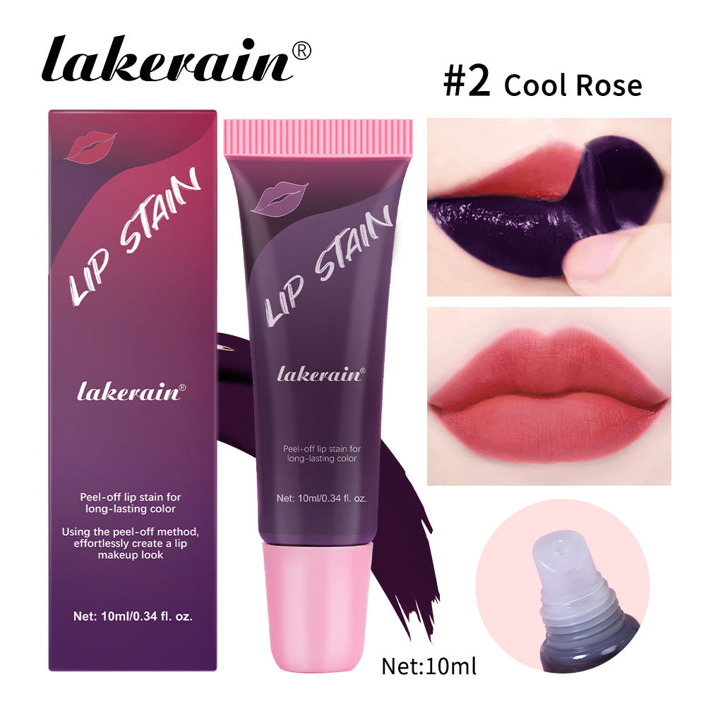 Peel-off lip gloss, matte peel-off lip color,non-sticky tattoo-style lip color,highly pigmented waterproof lip makeup