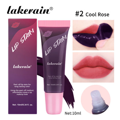 Peel-off lip gloss, matte peel-off lip color,non-sticky tattoo-style lip color,highly pigmented waterproof lip makeup