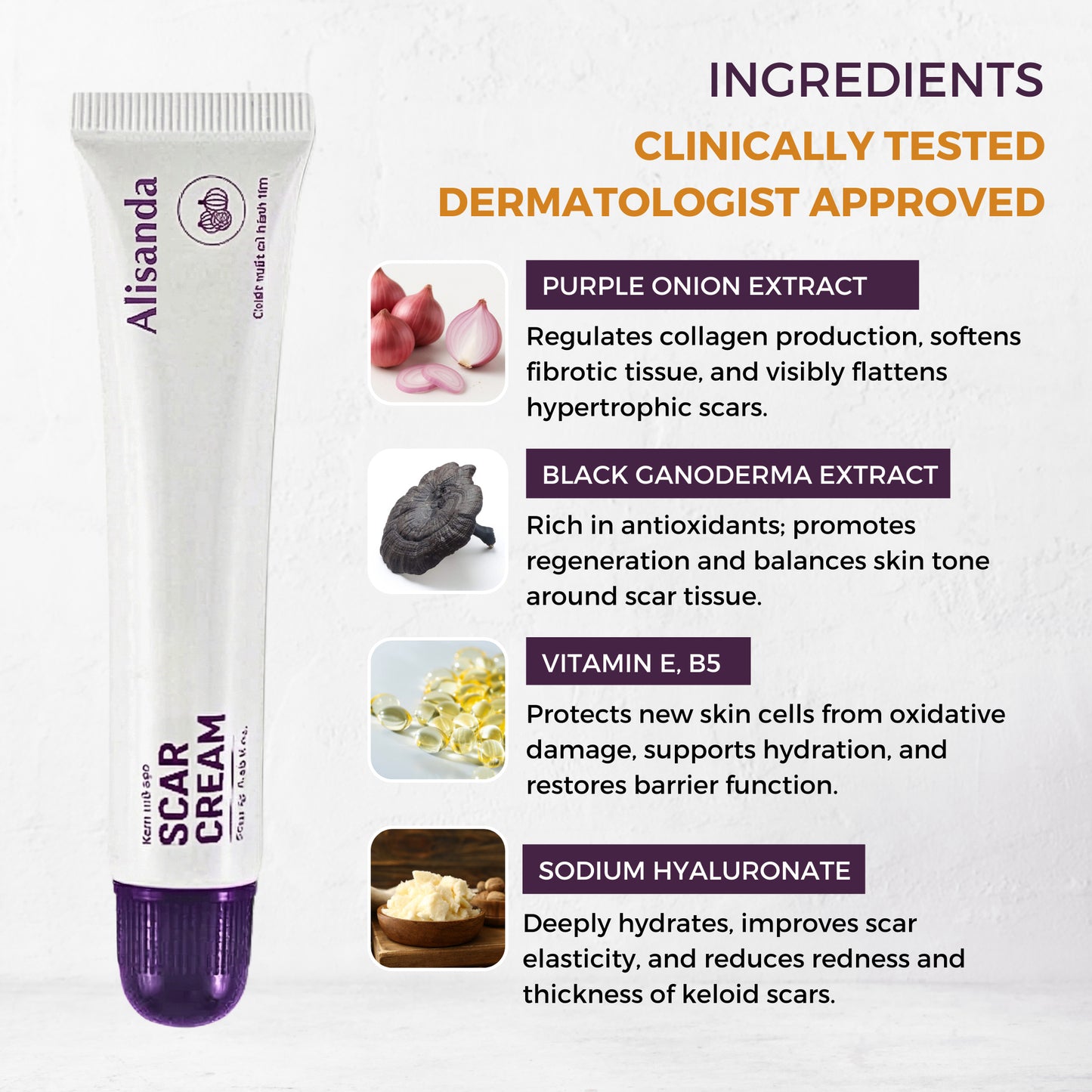 Alisanda Scar Cream – Advanced Treatment for Raised & Keloid Scars