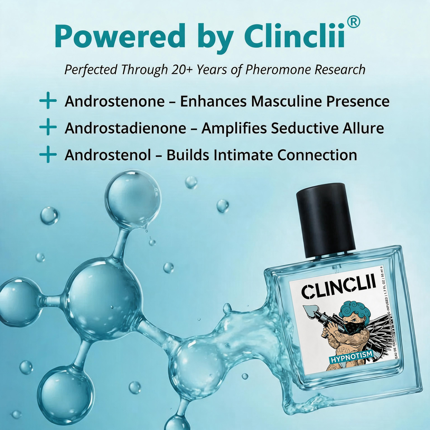 Turn Heads and Ignite Her Desire with Two Sprays of Clinclii Hypnotism Cologne