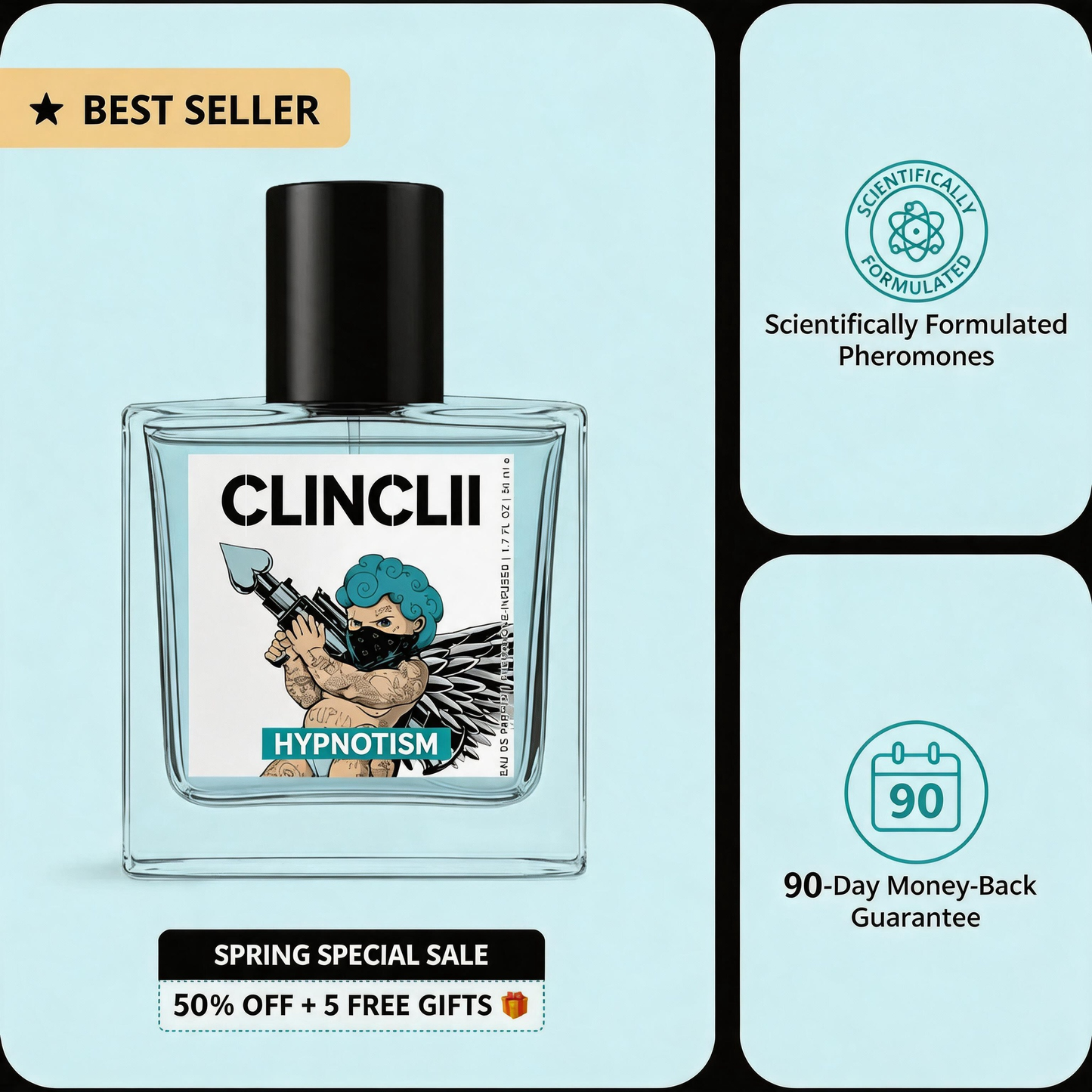 Turn Heads and Ignite Her Desire with Two Sprays of Clinclii Hypnotism Cologne