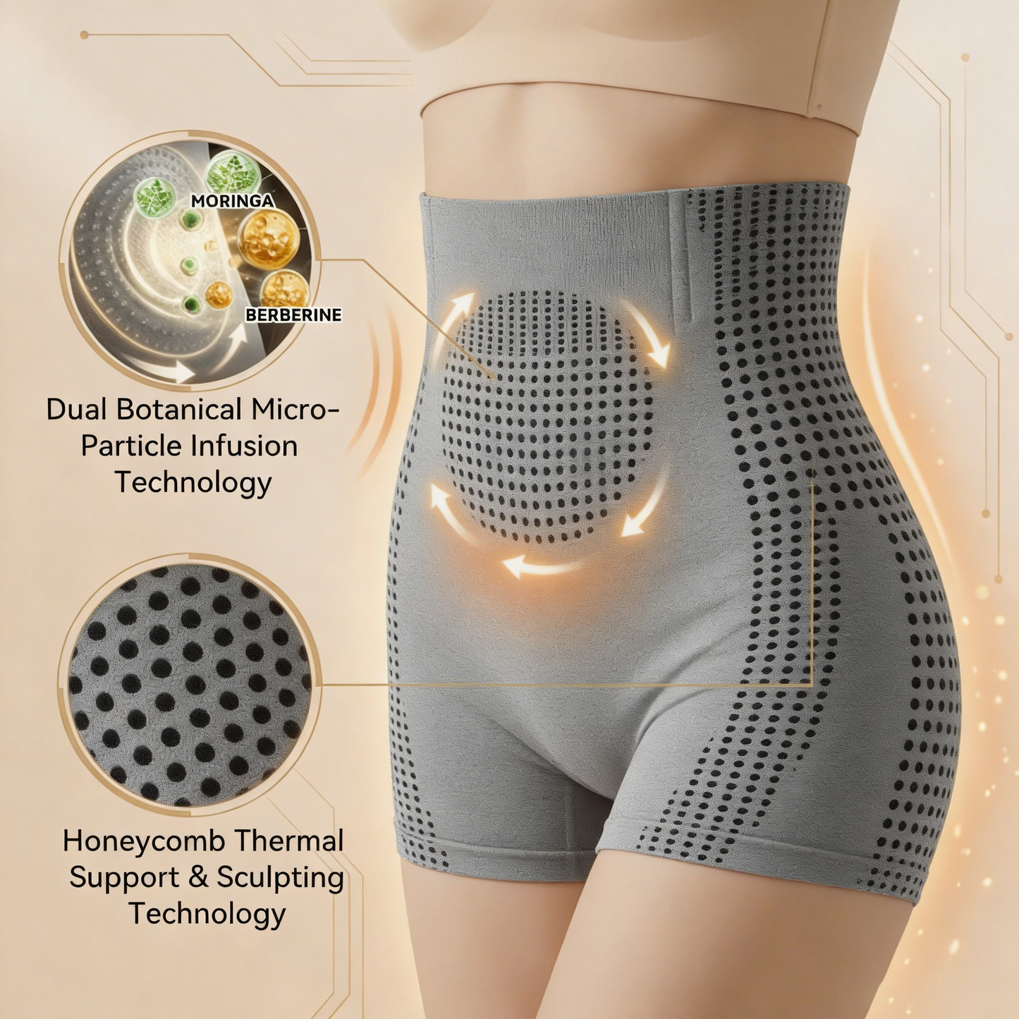 🔥Last Day 50% OFF|New Model Divifit®️ 𝐌𝐨𝐫𝐢𝐧𝐠𝐚 & 𝐁𝐞𝐫𝐛𝐞𝐫𝐢𝐧𝐞 4‑In‑1 Micro‑Particle Sculpting & Fat‑Burn Shorts