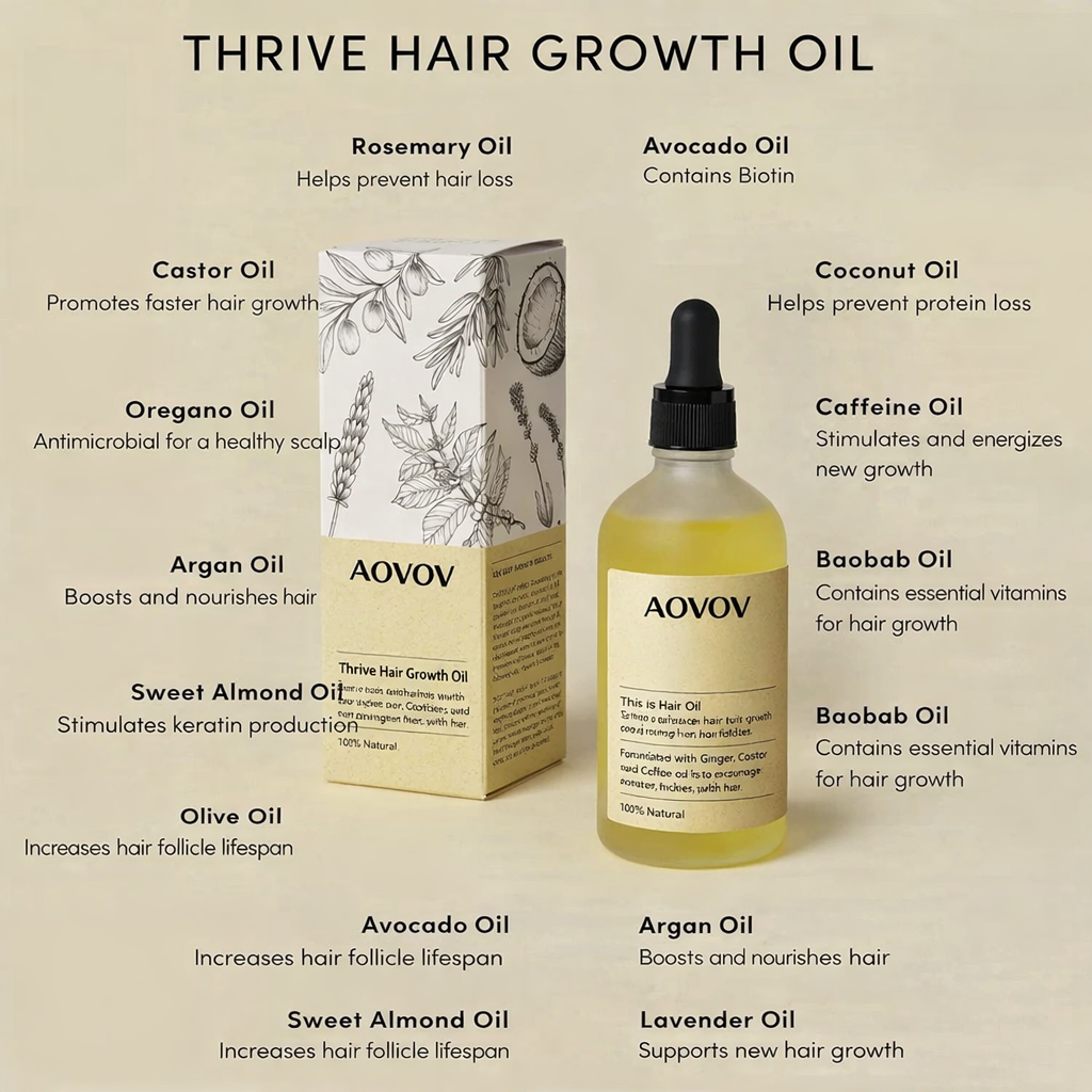 AOVOV Natural Hair Oil