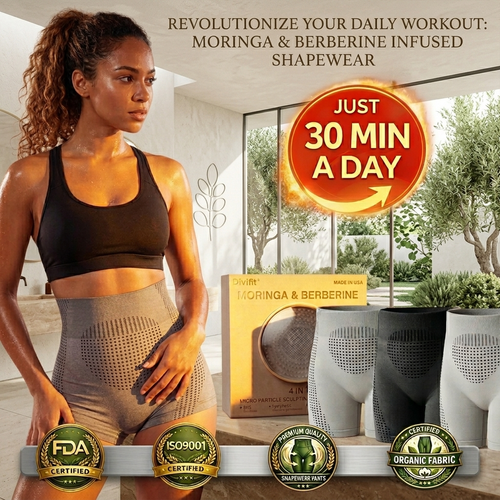 🔥Last Day 50% OFF|New Model Divifit®️ 𝐌𝐨𝐫𝐢𝐧𝐠𝐚 & 𝐁𝐞𝐫𝐛𝐞𝐫𝐢𝐧𝐞 4‑In‑1 Micro‑Particle Sculpting & Fat‑Burn Shorts