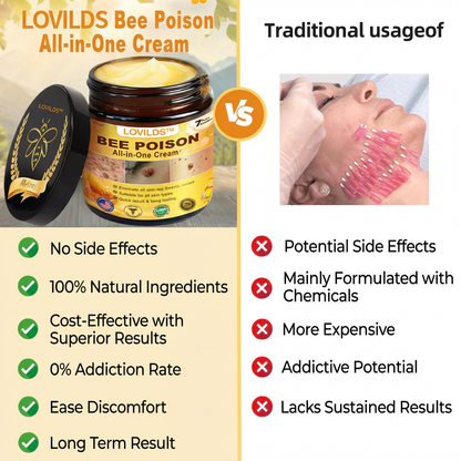 （🔥LAST DAY SALE-80% OFF)🥇👩‍⚕️LOVILDS™ Bee Poison All-in-One Cream US Dermatologist Approved 👨‍⚕️
