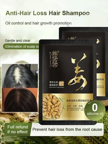 Last Day Promotio🎁Hot Sale Ginger Plant Extract Anti-Hair Loss Hair Shampoo