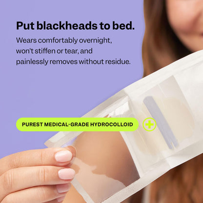 Nose Pore Patches from Nexisify - Hydrocolloid Blackhead Remover Pore Strips - Overnight Pimple Patch - Korean Skincare
